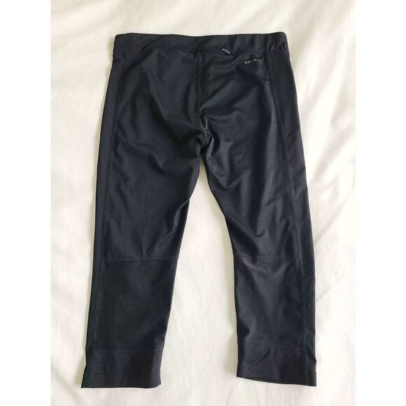 Nike Dri-Fit Activewear Legging Women's Size Medium Black Pull-On Zipper Pocket - Picture 5 of 5